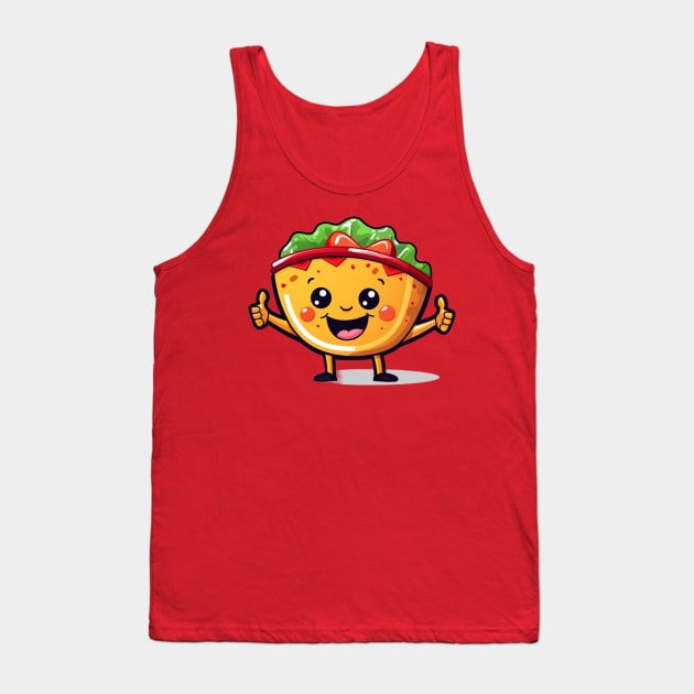 kawaii Taco T-Shirt cute potatofood funny Tank Top by nonagobich